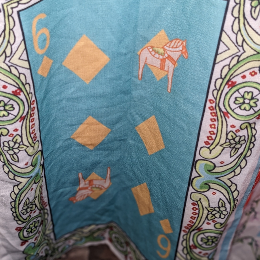 ♠️🌴 Resort Vibes Vibrant Playing Card Women's Shirt Dress. Mood Booster🌼🌺🃏❤️ - Picture 7 of 9